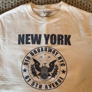 Brandy Melville White New York Graphic Tee